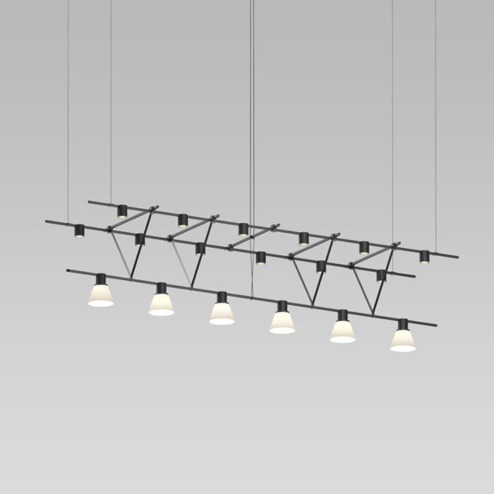 Six Light Pendant by Sonneman