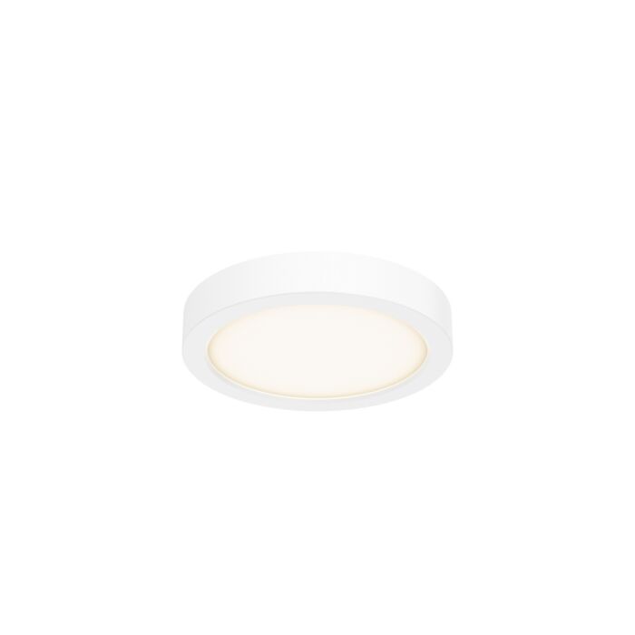 1-Light LED Flush Mount in White