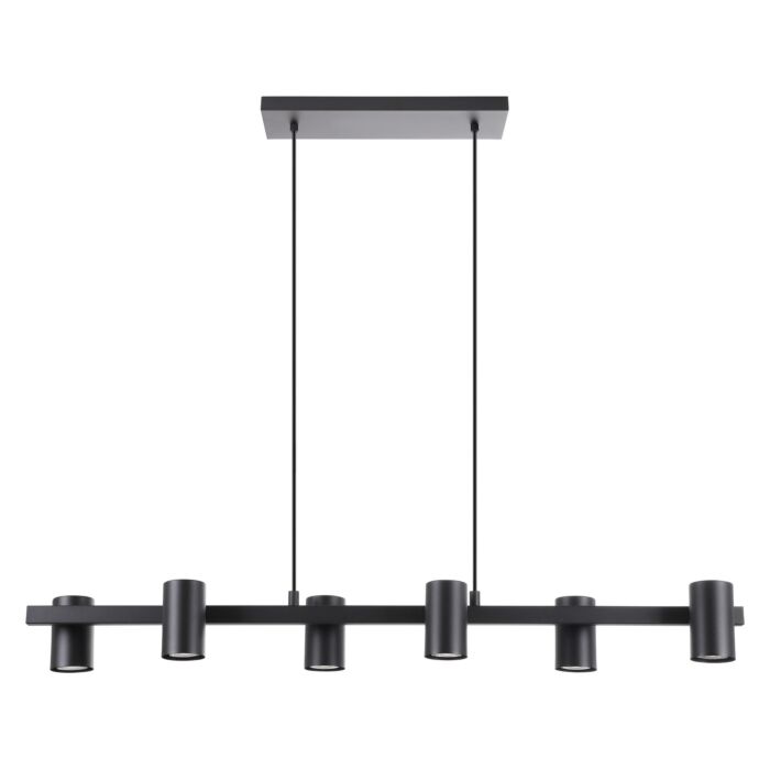 Gatuela 6-Light LED Pendant in Black