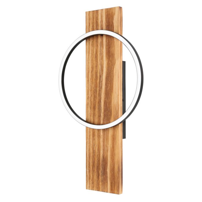 Boyal 1-Light LED Wall Mount in Brushed Pine Wood
