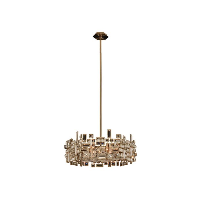 Allegri Vermeer 6 Light Pendant Light in Brushed Champagne Gold