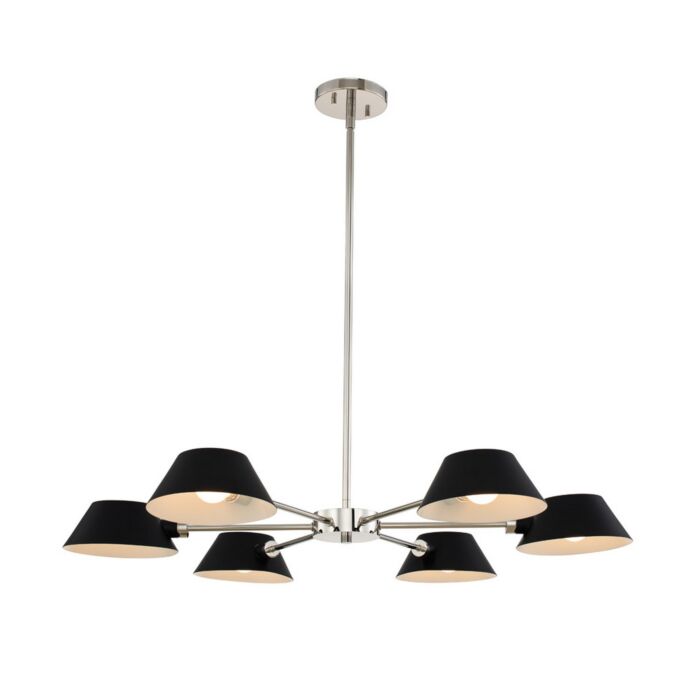 Six Light Chandelier by Kalco