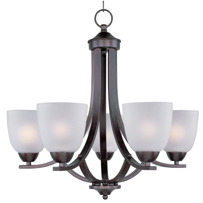 Maxim Lighting Axis 5 Light Chandelier in Oil Rubbed Bronze