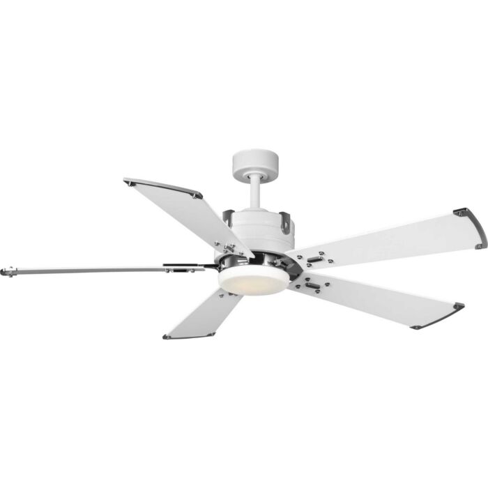 Glenfalls 1-Light 56" Hanging Ceiling Fan in Satin White