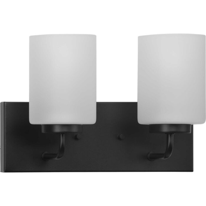 Merry 2-Light Bathroom Vanity Light Bracket in Matte Black