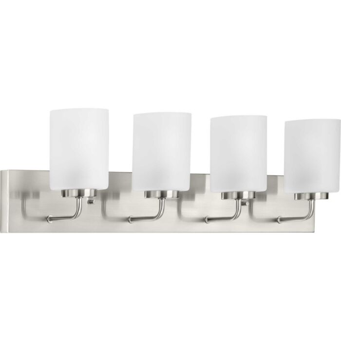 Merry 4-Light Bathroom Vanity Light Bracket in Brushed Nickel