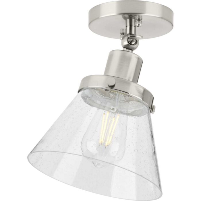 Hinton 1-Light Flush Mount in Brushed Nickel