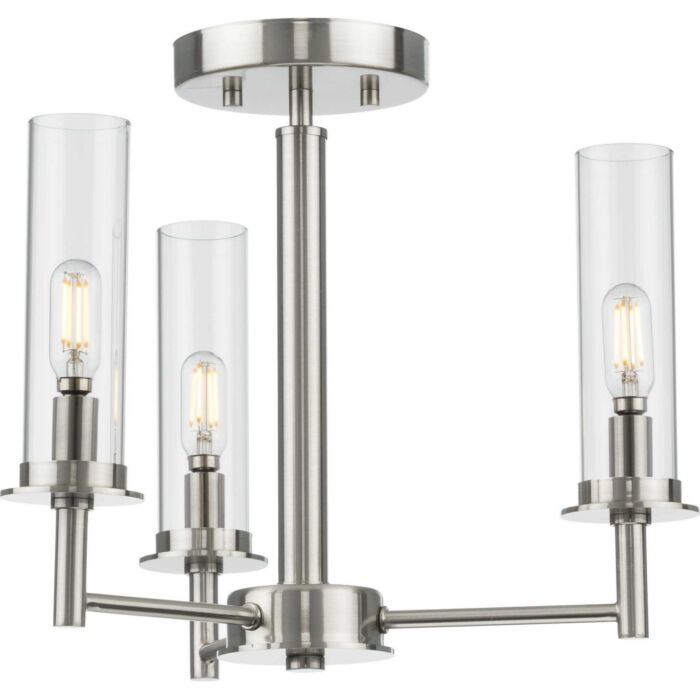 Kellwyn 3-Light Chandeler in Brushed Nickel