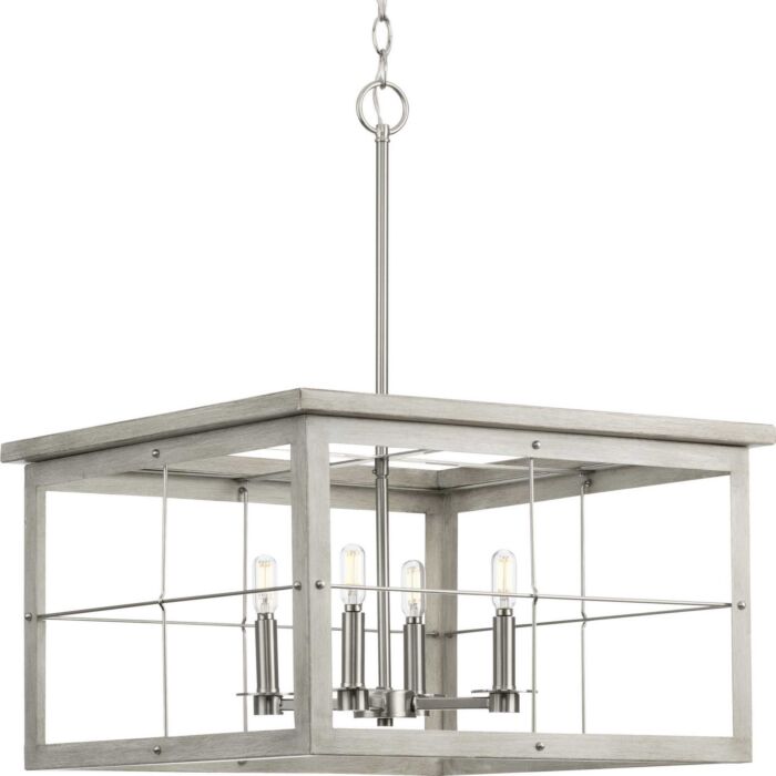 Hedgerow 4-Light Chandelier in Brushed Nickel