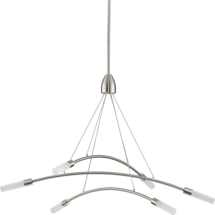 Kylo LED 6-Light LED Chandelier in Brushed Nickel