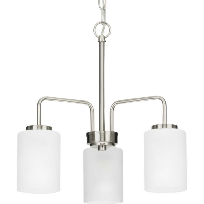 Merry 3-Light Chandelier in Brushed Nickel