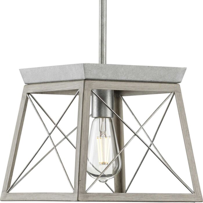 Briarwood 1-Light Pendant in Galvanized Finish