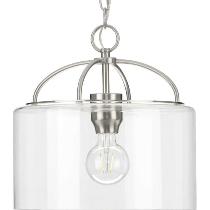 Leyden 1-Light Pendant in Brushed Nickel