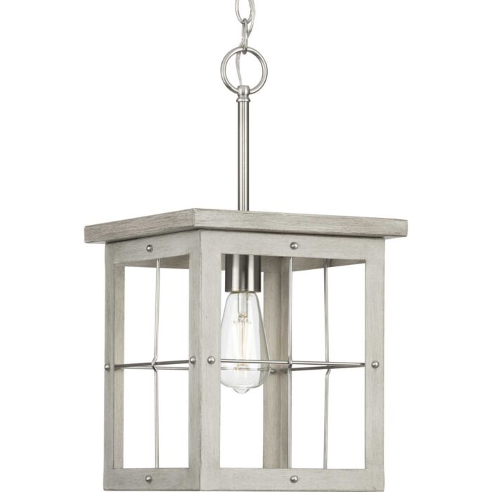 Hedgerow 1-Light Pendant in Brushed Nickel