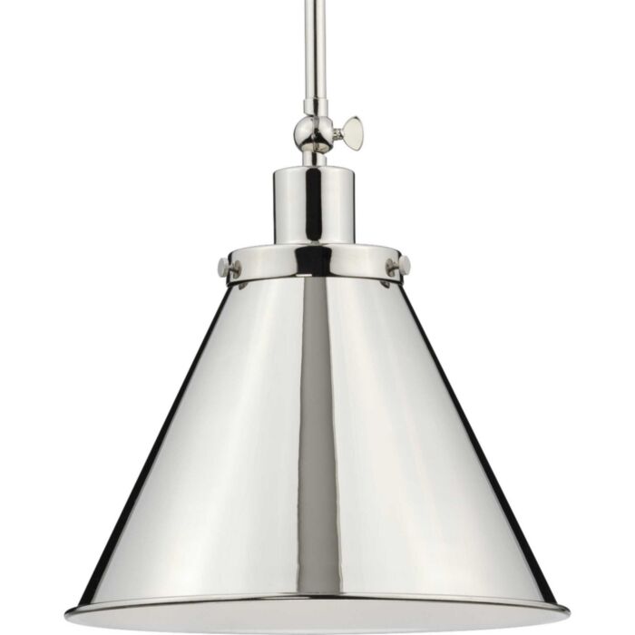 Hinton 1-Light Pendant in Polished Nickel