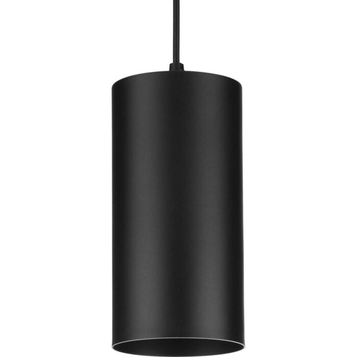6In Cyl Rnds 1-Light Pendant in Matte Black