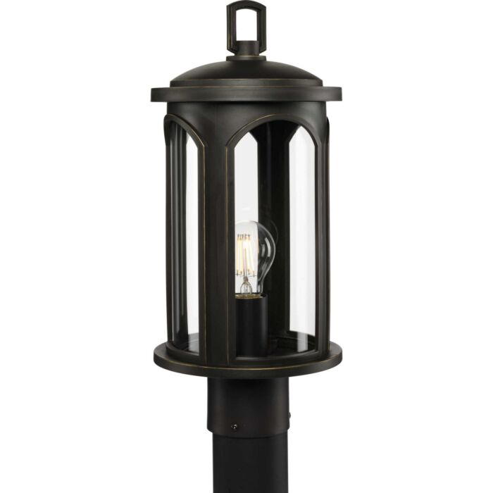 Gables 1-Light Post Lantern in Antique Bronze