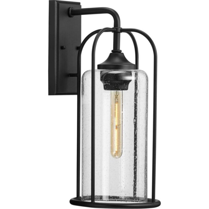 Watch Hill 1-Light Wall Lantern in Textured Black
