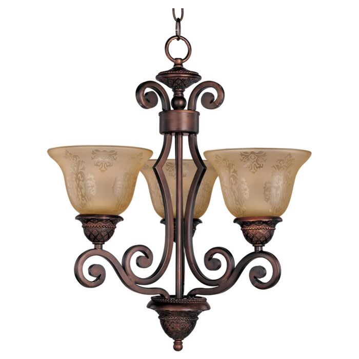 Maxim Symphony 3 Light Mini Chandelier in Oil Rubbed Bronze
