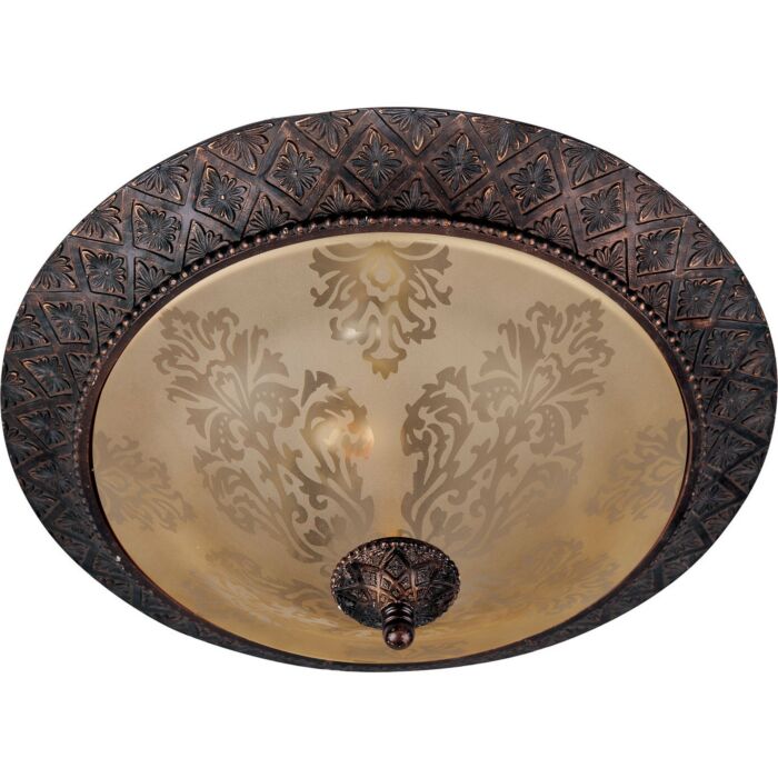 Maxim Lighting Symphony 19 Inch 2 Light Flush Mount in Oil Rubbed Bronze