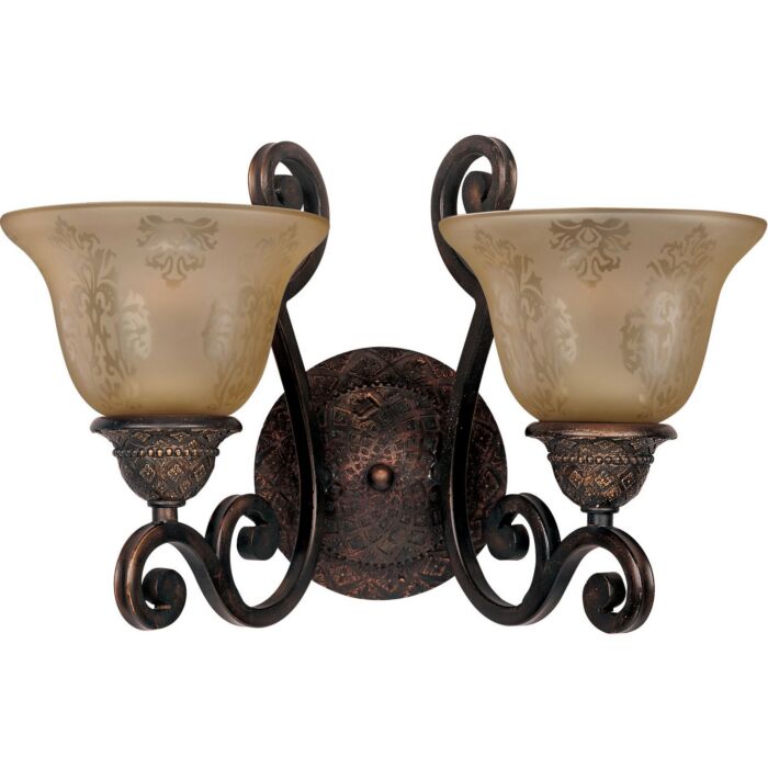 Maxim Lighting Symphony 2 Light Wall Sconce in Oil Rubbed Bronze