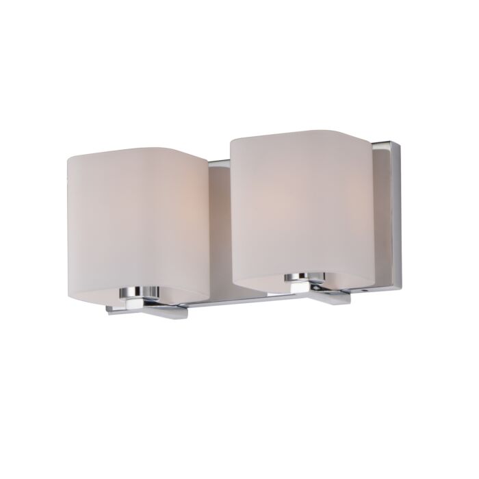 Maxim Wrap 2 Light Bathroom Vanity Light in Polished Chrome