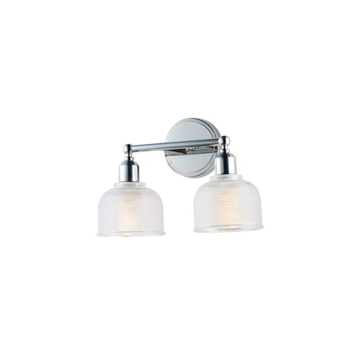 Maxim Lighting Hollow 2 Light Bathroom Vanity Light in Polished Chrome