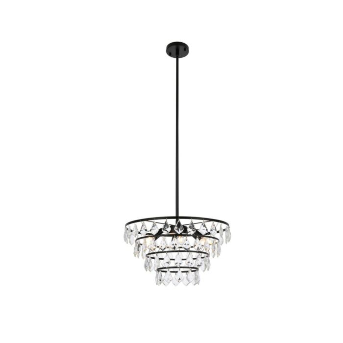 Ella 6-Light Pendant in Black