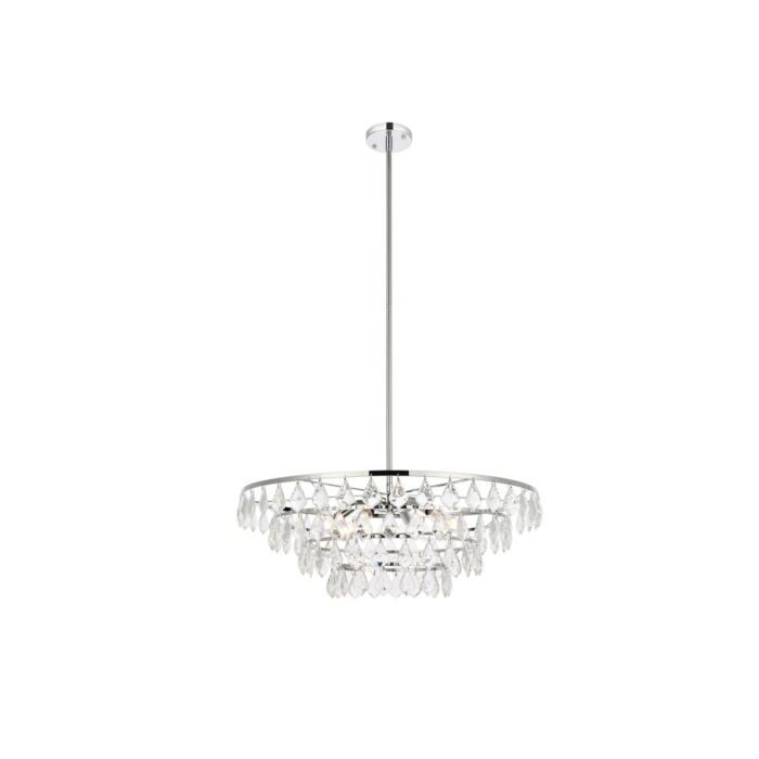 Ella 6-Light Pendant in Chrome