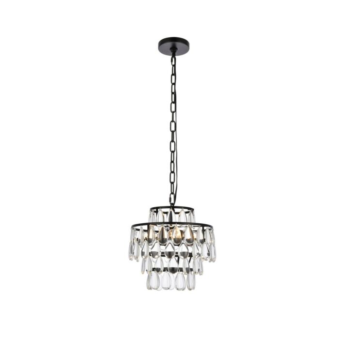 Mila 3-Light Pendant in Black