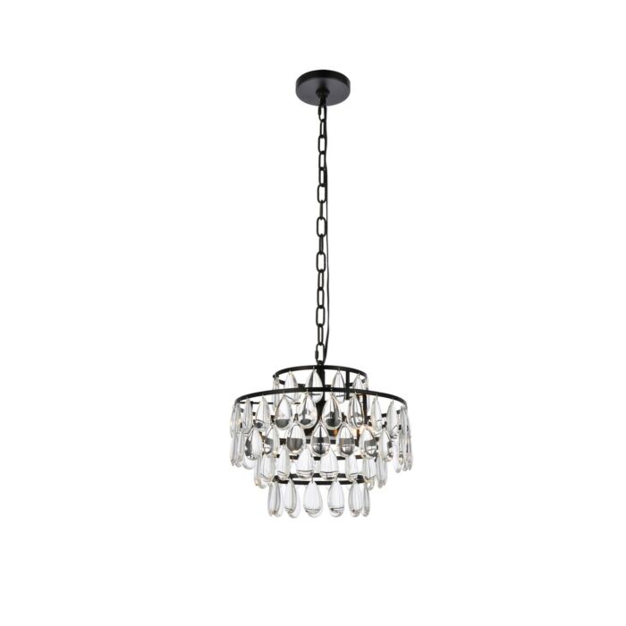 Mila 3-Light Pendant in Black