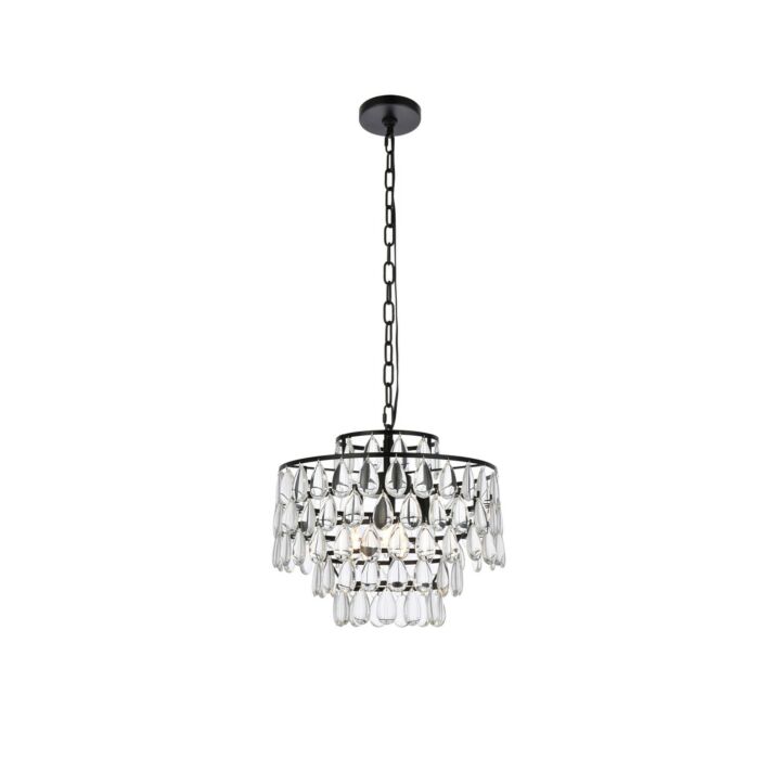Mila 3-Light Pendant in Black