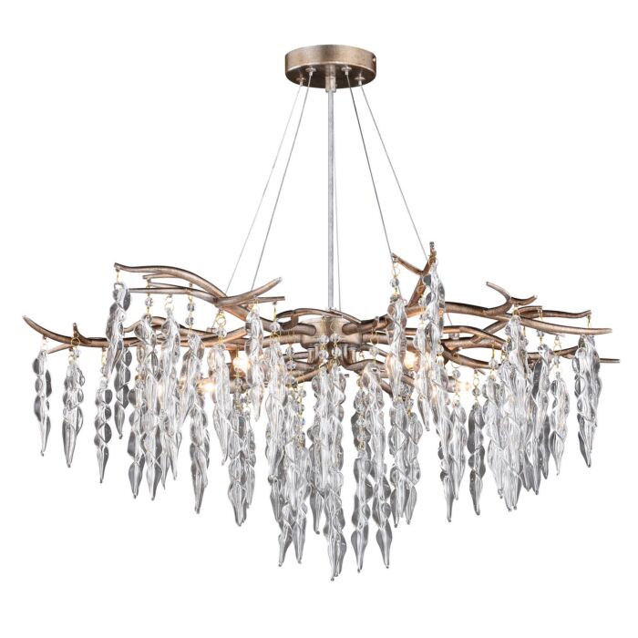 Rainier 5-Light Chandelier in Silver Mist
