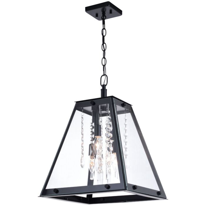 Tremont 4-Light Pendant in Matte Black