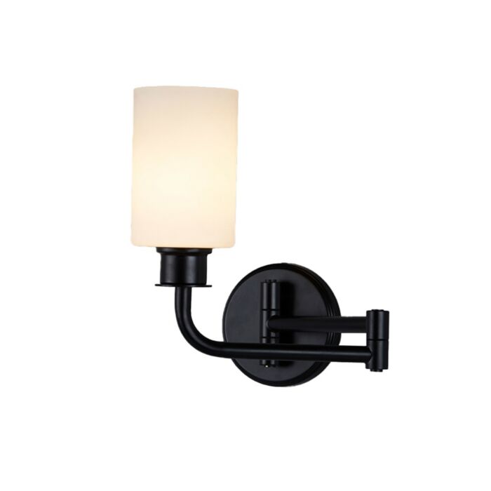 Fusion 1-Light Wall Sconce in Black
