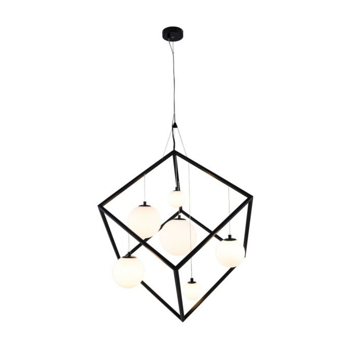 Fusion 6-Light Pendant in Black