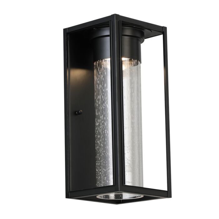 Walker Hill 1-Light LED Outdoor Wall Light in Matte Black
