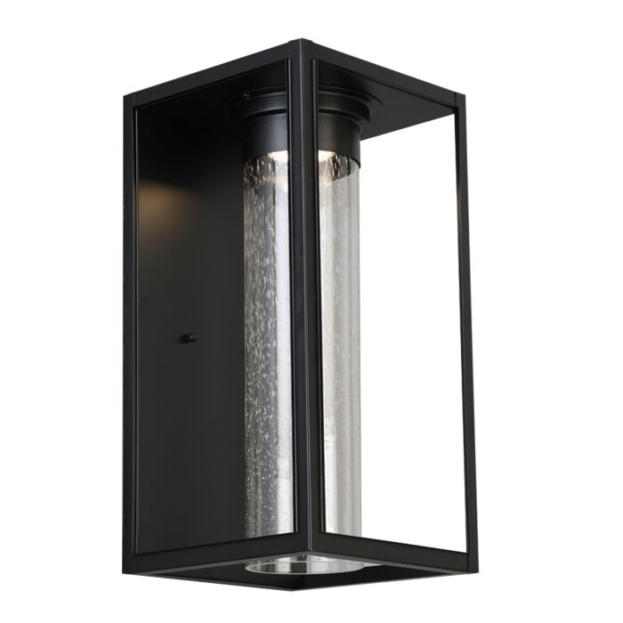 Walker Hill 1-Light LED Outdoor Wall Light in Matte Black