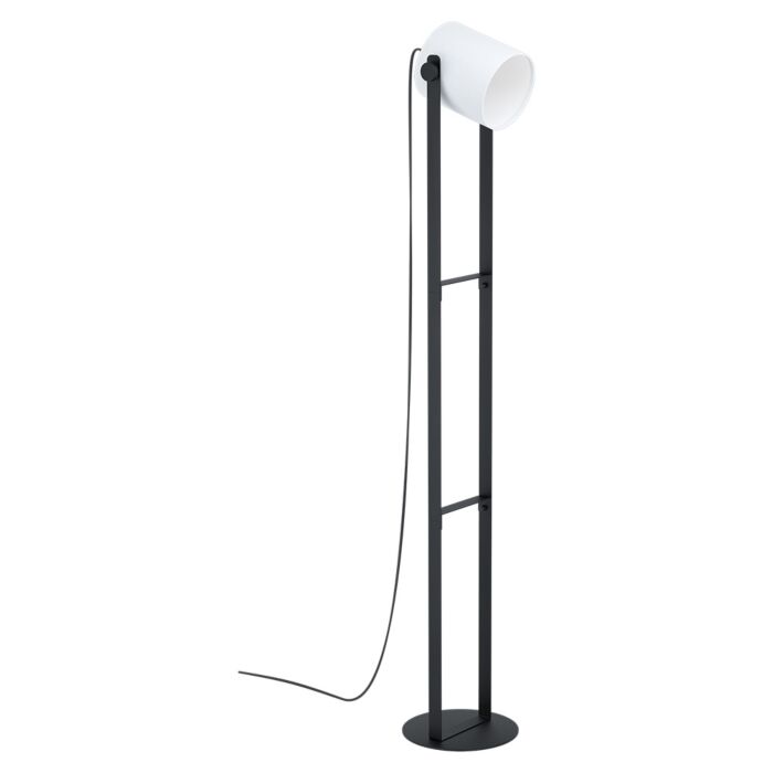Burbank 1-Light Floor Lamp in Black