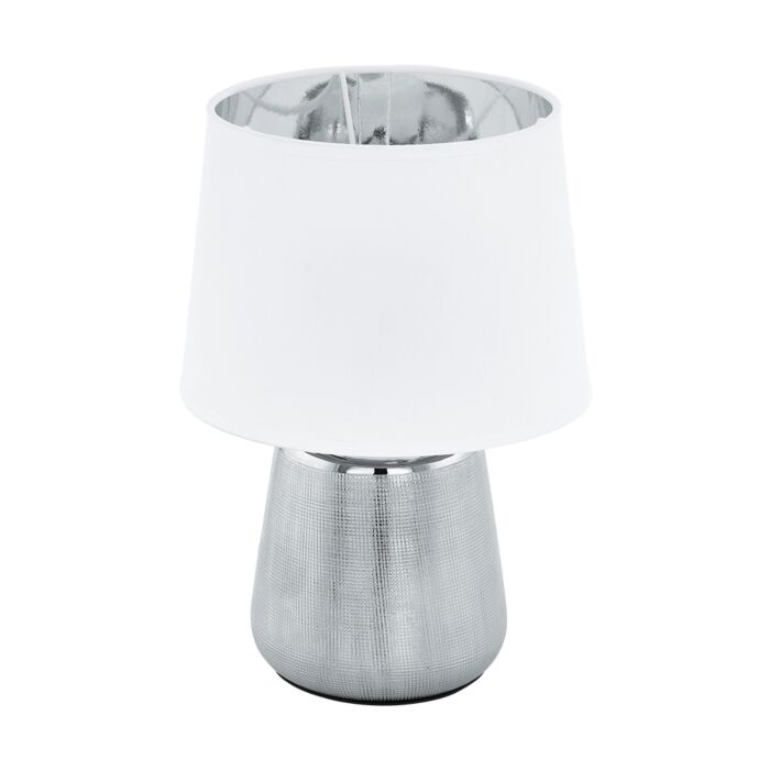 Manalba 1 1-Light Table Lamp in Silver