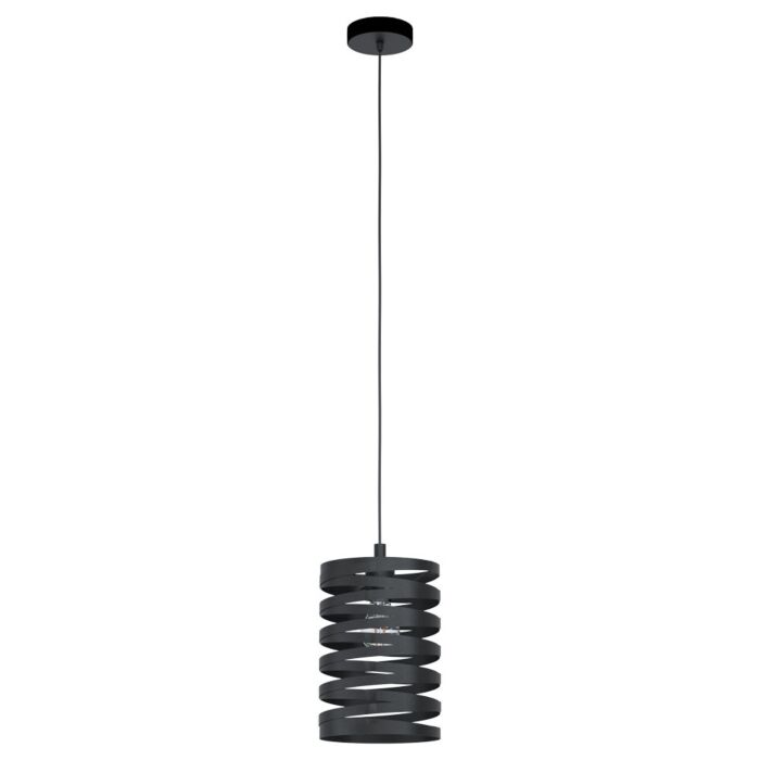 Cremella 1-Light Pendant in Black