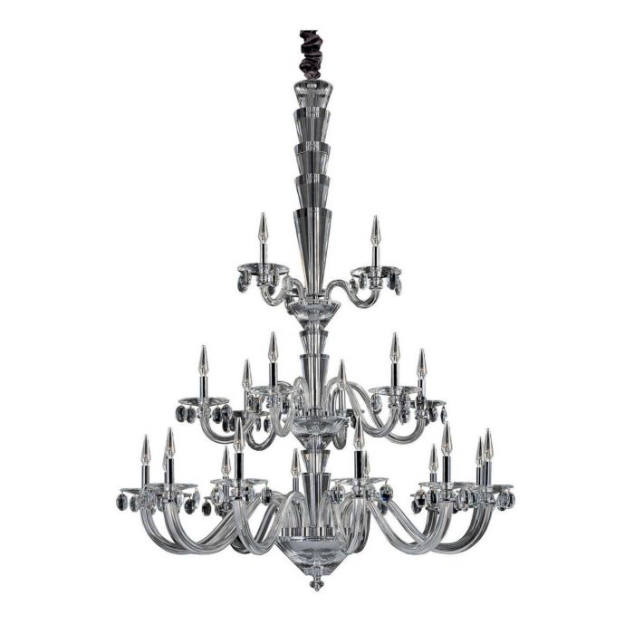 Allegri Fanshawe 21 Light Modern Chandelier in Chrome