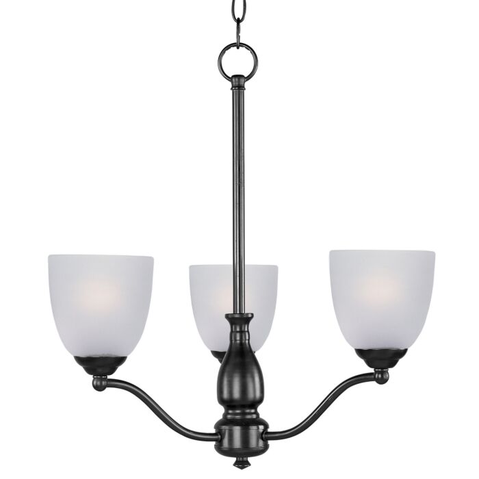 Stefan 3-Light Chandelier in Black
