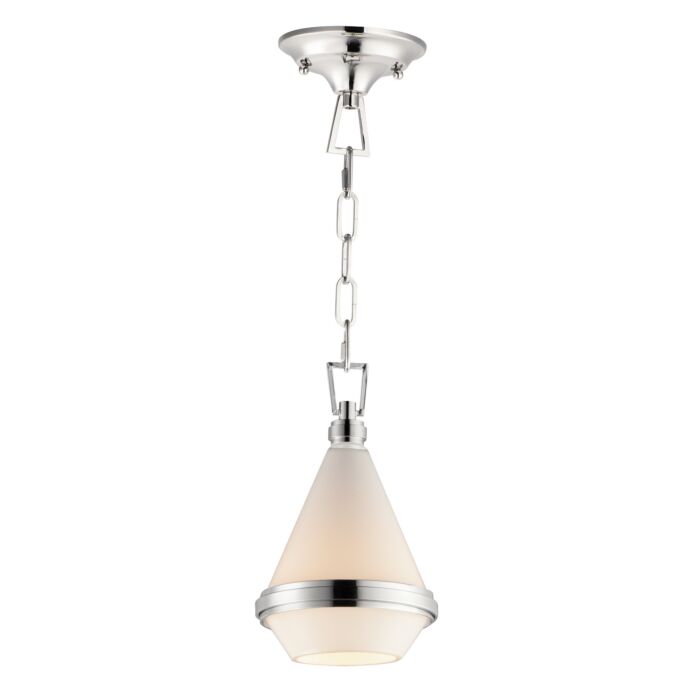 Giza 1-Light Mini Pendant in Polished Nickel