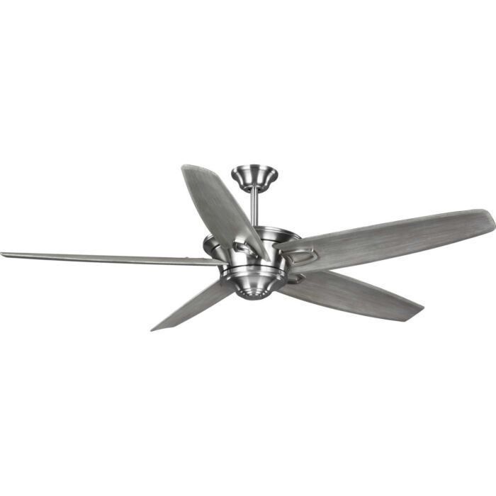 Caleb 68" Hanging Ceiling Fan in Brushed Nickel
