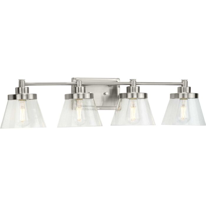 Hinton 4-Light Bathroom Vanity Light Bracket in Brushed Nickel