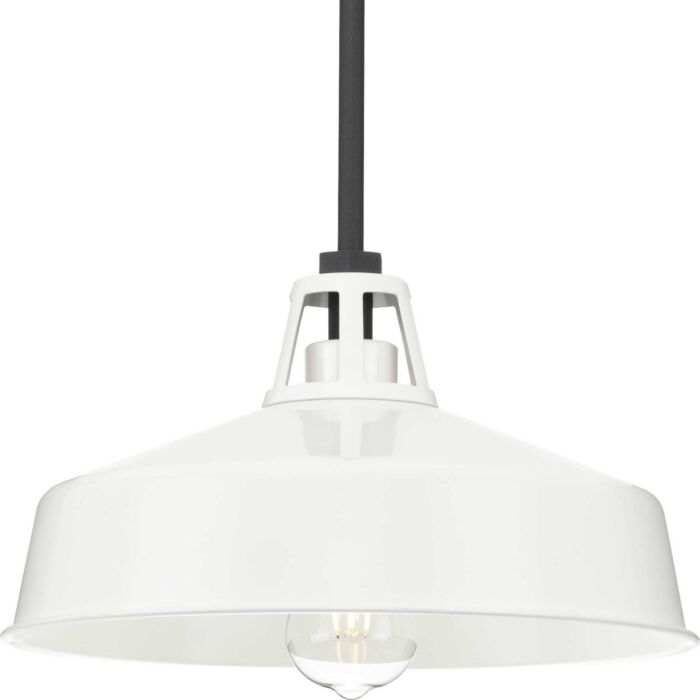 Cedar Springs 1-Light Outdoor Pendant in White