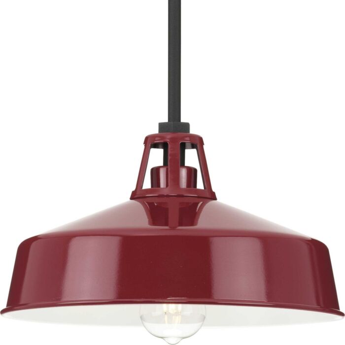 Cedar Springs 1-Light Outdoor Pendant in Red