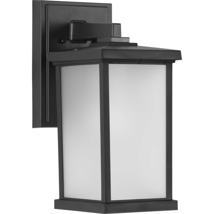 Trafford Non-Metallic Lantern 1-Light Wall Lantern in Black