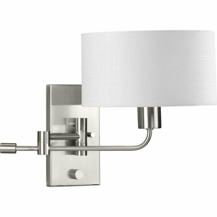 Carrick 1-Light Wall Bracket in Brushed Nickel
